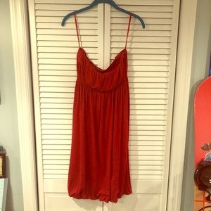 Red cocktail dress